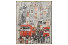 Untitled by Roger Bravard, oil on board, offered Apr 2021
