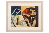 Untitled by Sasha Bowles, oil on board, offered Apr 2021
