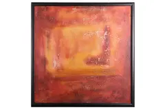 Untitled by Alberto Magi, mixed media on canvas, offered Apr 2021