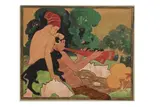 Untitled by Frank Potter, gouache, offered Apr 2021