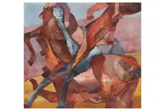 Untitled by Alan Thornhill, acrylic on canvas, offered Apr 2021