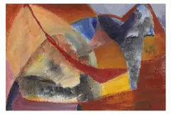 Untitled by Alan Thornhill, acrylic on canvas, offered Apr 2021