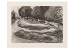 Untitled by Alan Thornhill, charcoal, offered Apr 2021