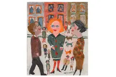 Untitled by Fred Yates, oil on canvas, offered Apr 2021