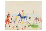 Untitled by Simeon Stafford, oil on board, offered Apr 2021