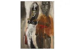 Untitled by Patrick Hayman, 1968, oil on board, offered Apr 2021