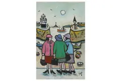 Untitled by Joan Gilcrest, oil on paper, offered Apr 2021