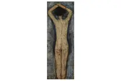 Untitled by John Emmanuel, oil on paper, offered Apr 2021