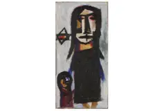Untitled by Patrick Hayman, oil on canvas, offered Apr 2021