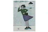 Untitled by Joan Gilcrest, oil on paper, offered Apr 2021