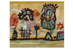 R.a. (1920–2014) by Alan Davie, gouache, offered Apr 2021