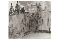 Untitled by Dennis Creffield, charcoal, offered Apr 2021