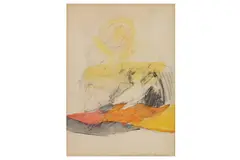 Untitled by John Selway, pencil and waterclour, offered Apr 2021