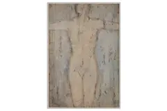 Untitled by John Emmanuel, oil on board, offered Apr 2021