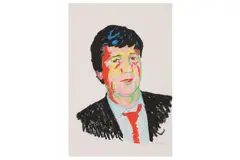 Untitled by Clive Barker, pencil and pastel, offered Apr 2021