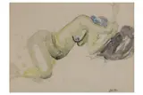Untitled by Jacob Epstein, pencil and watercolour, offered Apr 2021