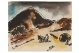 R.a. (1911-2000) by Josef Herman, pencil, offered Apr 2021