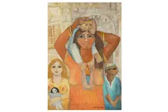 Untitled by Farouk Wagdy, oil and on, offered Apr 2021