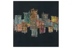 Untitled by Hadi Jamali, mixed media on board, offered Apr 2021