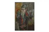 Untitled by Michel Kikoine, oil on board, offered Mar 2021