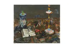 Untitled by Joseph Pressmane, oil on board, offered Mar 2021