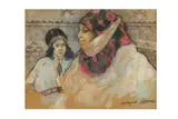 Untitled by Georges Henri Manzana Pissarro, pastel, offered Mar 2021