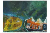 Untitled by Pat Hanly, oil on board, offered Mar 2021