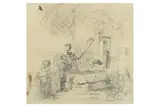Untitled by John Varley, pencil, offered Mar 2021