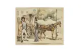 Untitled by John Leech, watercolour and pencil, offered Mar 2021