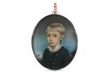 Portrait miniature of Master Charles Web Smith by Edward Burch, watercolour, offered Mar 2021