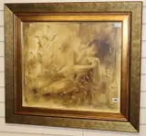 The Golden Shawl by Janet Treby, serigraph, offered Jun 2019