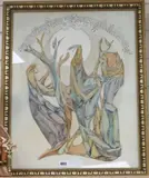 watercolour, Abstract design, 55 x 43cm by Ludwig Ebner, watercolour, offered May 2019