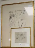 Nude on a riverbank by Andrew Dunoyer de Segonzac, etching, sold May 2019