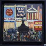 Piccadilly Circus by Michael Quirke, oil on canvas, sold May 2019