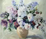 Untitled by Elizabeth Campbell Fisher Clay, oil on canvas, sold May 2019