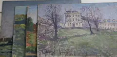 Royal Crescent, Bath, 36 x 54cm by Paul Ayshford Lord Methuen, oil, sold Apr 2019