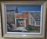 The Kitchen Garden at Corsham by Paul Ayshford Lord Methuen, oil on canvas, sold Apr 2019