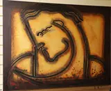 Herod by Gaylord Soli, acrylic on canvas, sold Apr 2019