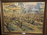 Vineyard, Bellegarde by Geoffrey Lefever, 1969, oil on board, offered Apr 2019