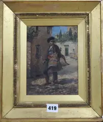 A Spaniard in traditional dress by Victoriano Codina y Langlin, 1888, oil on canvas, sold Apr 2019