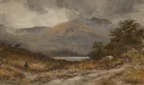 Cattle in a landscape by David Law, watercolour, sold Apr 2019