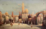 5 x 22.5in by Henri Carnier, oil, sold Apr 2019