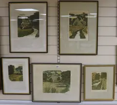 Prints by Simon Palmer, pencil, sold Apr 2019