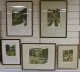 Prints by Simon Palmer, pencil, sold Apr 2019
