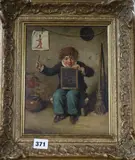 Is it Like!, inscribed verso, 25 x 19cm by Frederick Pitts, oil on panel, offered Mar 2019