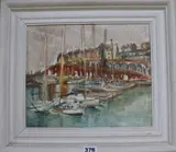 Ramsgate Harbour by Dorothy Louisa Swain, oil on canvas, sold Mar 2019