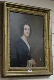 Portrait of a lady by George Hayter, 1854, oil on board, sold Mar 2019