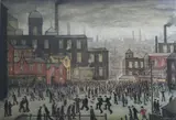 Offset lithograph printed in colours by L. S. Lowry, lithograph, sold Mar 2019