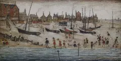 Deal Beach by L. S. Lowry, pencil, sold Mar 2019