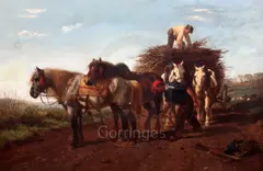 Untitled by Richard Beavis, 1879, oil on board, sold Mar 2019